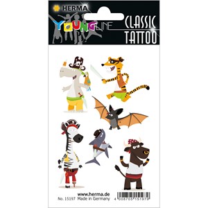 HERMA 15197 - CLASSIC Tattoo, Piratentiere