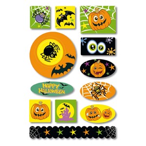 HERMA 15206 - Halloween Sticker, Spinnen, Foam