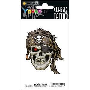 HERMA 15291 - CLASSIC Tattoo, Pirat XXL