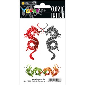 HERMA 15293 - CLASSIC Tattoo, Drachenkampf XXL