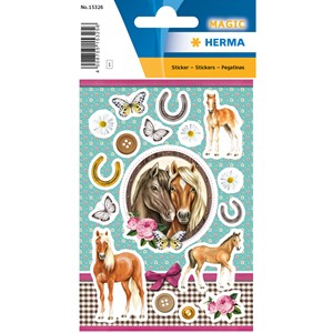 HERMA 15326 - Magic Sticker, Horses In Love, Jewel