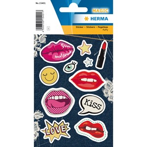 HERMA 15401 - Magic Sticker, Lip Patches, Puffy