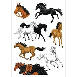 HERMA 3259 - Herma Magic Sticker, Pferde, Glittery