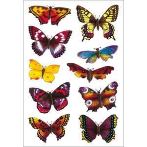 HERMA 3349 - Herma Decor Sticker, Schmetterlinge, beglimmert