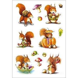 HERMA 3368 - Herma Decor Sticker, Eichhörnchen