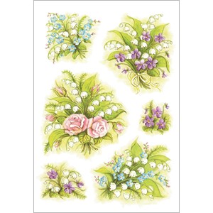 HERMA 3377 - Herma Decor Sticker, Blumensträuße Maiglöckchen