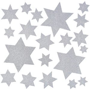 HERMA 5935 - Herma Fensterbilder, Sterne silber