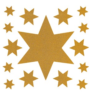 Herma 5962 - Fensterbilder, Sternengruppe gold