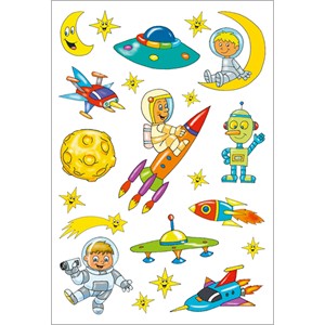 Herma 6032 - Magic Sticker, Astronauten, Capsule
