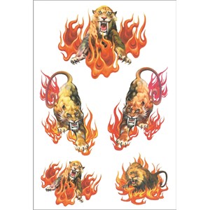 Herma 6214 - Tattoo Sticker, Colour Art, Wilde Tiger