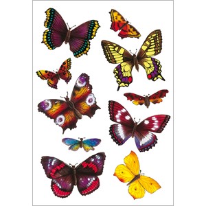 HERMA 6388 - Herma Magic Sticker, Schmetterlinge, 3D Flügel