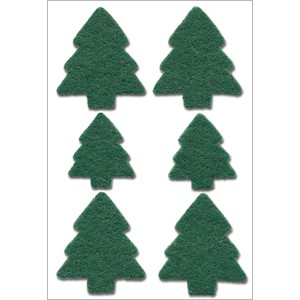 Herma 6549 - Weihnachtssticker, Weihnachtsbäume, Filz