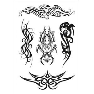 Herma 6781 - Tattoo Sticker, Black Art, Tribals