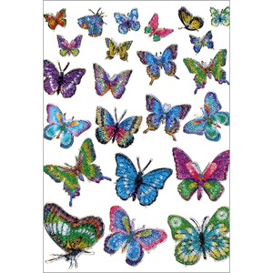 HERMA 6867 - Herma Magic Sticker, Schmetterlinge, Kristall