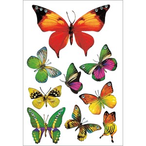 HERMA 6934 - Herma Magic Sticker, Schmetterlinge, Jewel