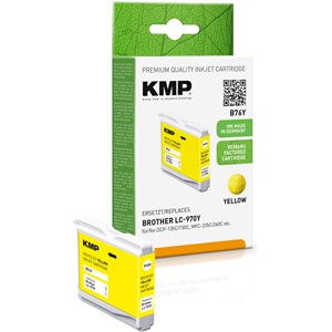 KMP 1060,4009 - Tintenpatrone, gelb, ersetzt Brother LC970Y