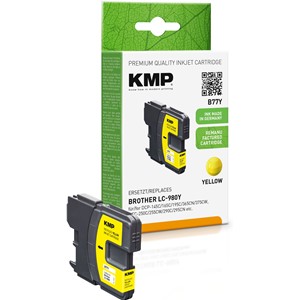 KMP 1521,4009 - Tintenpatrone, gelb, ersetzt Brother LC980Y