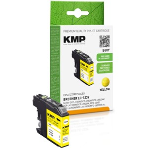 KMP 1525,4009 - Tintenpatrone, gelb, ersetzt Brother LC123Y