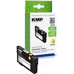 KMP 1638,4009 - Tintenpatrone, gelb, ersetzt Epson 35XL (C13T35944010, C13T35944020)
