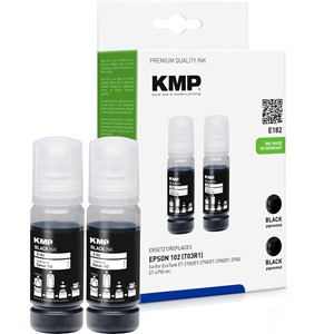 KMP 1642,0001 - Nachfülltinte, schwarz, ersetzt Epson 102 (C13T03R140)