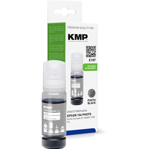 KMP 1644,0040 - Nachfülltinte, fotoschwarz, ersetzt Epson 106 (C13T00R140)