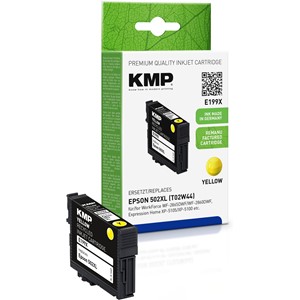 KMP 1647,4009 - Tintenpatrone, gelb, ersetzt Epson 502XL (C13T02W44010)