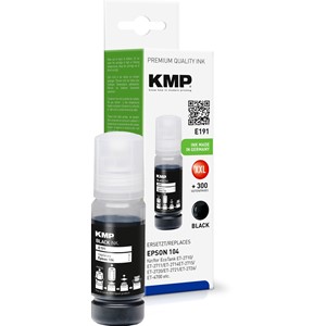 KMP 1648,0001 - Nachfülltinte, schwarz, ersetzt Epson 104 (C13T00P140)