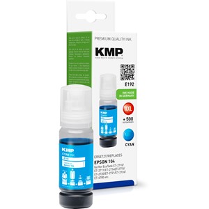 KMP 1648,0003 - Nachfülltinte, cyan, ersetzt Epson 104 (C13T00P240)