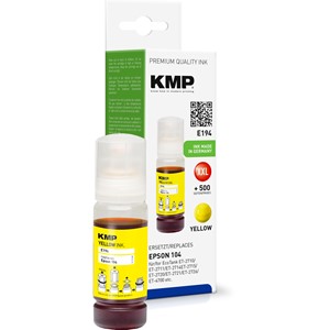KMP 1648,0009 - Nachfülltinte, gelb, ersetzt Epson 104 (C13T00P440)