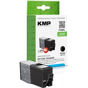 KMP 1765,0001 - Tintenpatrone, schwarz, ersetzt HP 912XL (3YL84AE)