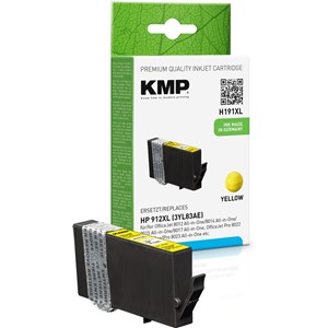 KMP 1765,0009 - Tintenpatrone, gelb, ersetzt HP 912XL (3YL83AE)