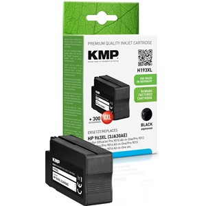 KMP 1766,4001 - Tintenpatrone, schwarz, ersetzt HP 963XL (3JA30AE)