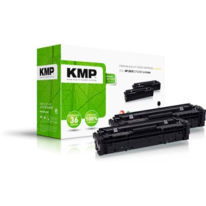 KMP 2536,3021 - Tonerkartuschen Doppelpack, schwarz, ersetzt HP 201X (CF400X)