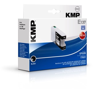 KMP 1620,8001 - Tintenpatrone, schwarz, kompatibel zu Epson T7031