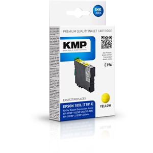 KMP 1622,8009x - Tintenpatrone, yellow, kompatibel zu T1814