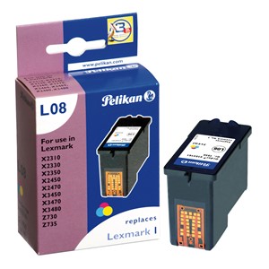 Pelikan 4103161 - L08 Tintenpatrone, 3-farbig, ersetzt Lexmark 18C0781E