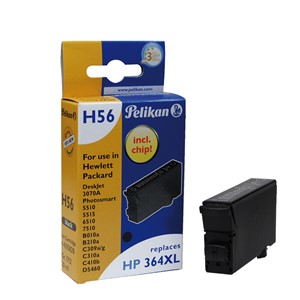 Pelikan 4105820 - H56 Druckerpatrone, schwarz, ersetzt HP364XL CB321EE, CN684EE