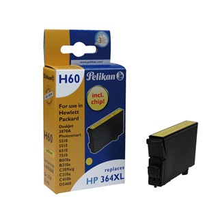 Pelikan 4105868 - H60 Druckerpatrone, gelb, ersetzt HP364XL CB325EE