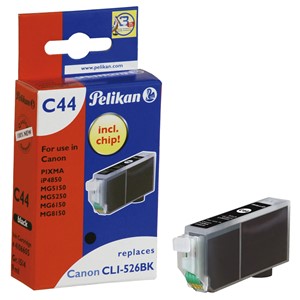 Pelikan 4106605 - C44 Tintenpatrone, schwarz, ersetzt Canon CLI-526BK