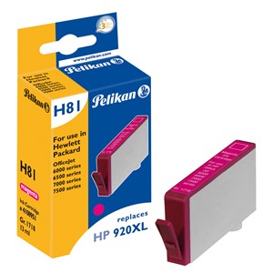 Pelikan 4108951 - H81 Tintenpatrone, magenta, ersetzt HP 920XL (CD973AE)