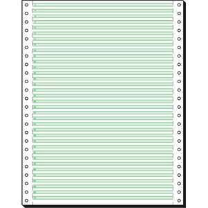 Sigel 12247 - DIN-Computerpapier, 305 mm (12") x 240 mm (A4 h), LP, weiß/grün, 60g