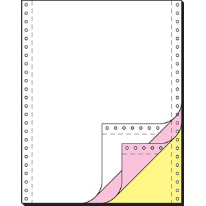Sigel 33243 - DIN-Computerpapier, 305 mm (12") x 240 mm (A4 h), LP, Kopien rosa/gelb+AHL