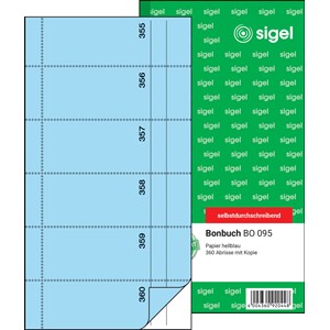 Sigel BO095 - Bonbuch, 360 Abrisse, blau, SD