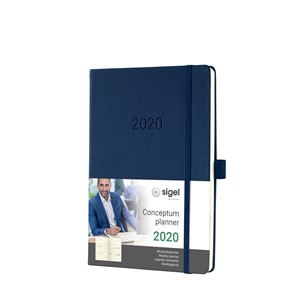 Sigel C2062 - Wochenkalender CONCEPTUM® 2020 (D/GB/F/NL), Hardcover, midnight blue, ca. A5