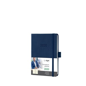 Sigel C2063 - Wochenkalender CONCEPTUM® 2020 (D/GB/F/NL), Hardcover, midnight blue, ca. A6