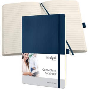 Sigel CO317 - Notizbuch CONCEPTUM®, Softcover, midnight blue, liniert, nummerierte Seiten, ca. A4