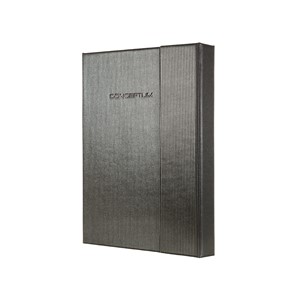 Sigel CO625 - Notizbuch CONCEPTUM® Design Glam, Titan metallic, liniert, ca. A6