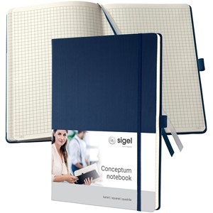 Sigel CO646 - Notizbuch CONCEPTUM®, Hardcover, midnight blue, kariert, ca. A4