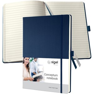 Sigel CO647 - Notizbuch CONCEPTUM®, Hardcover, midnight blue, liniert, ca. A4