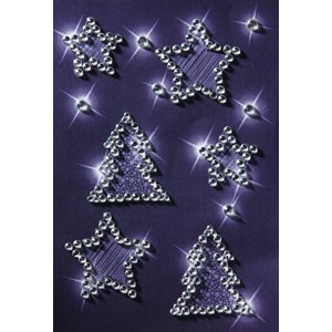 Sigel CS212 - Weihnachts-Sticker Kristall, Crystal Collection